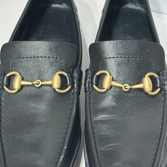 Gucci Horsebit Accent Leather Moccasins - Picture 12 of 13
